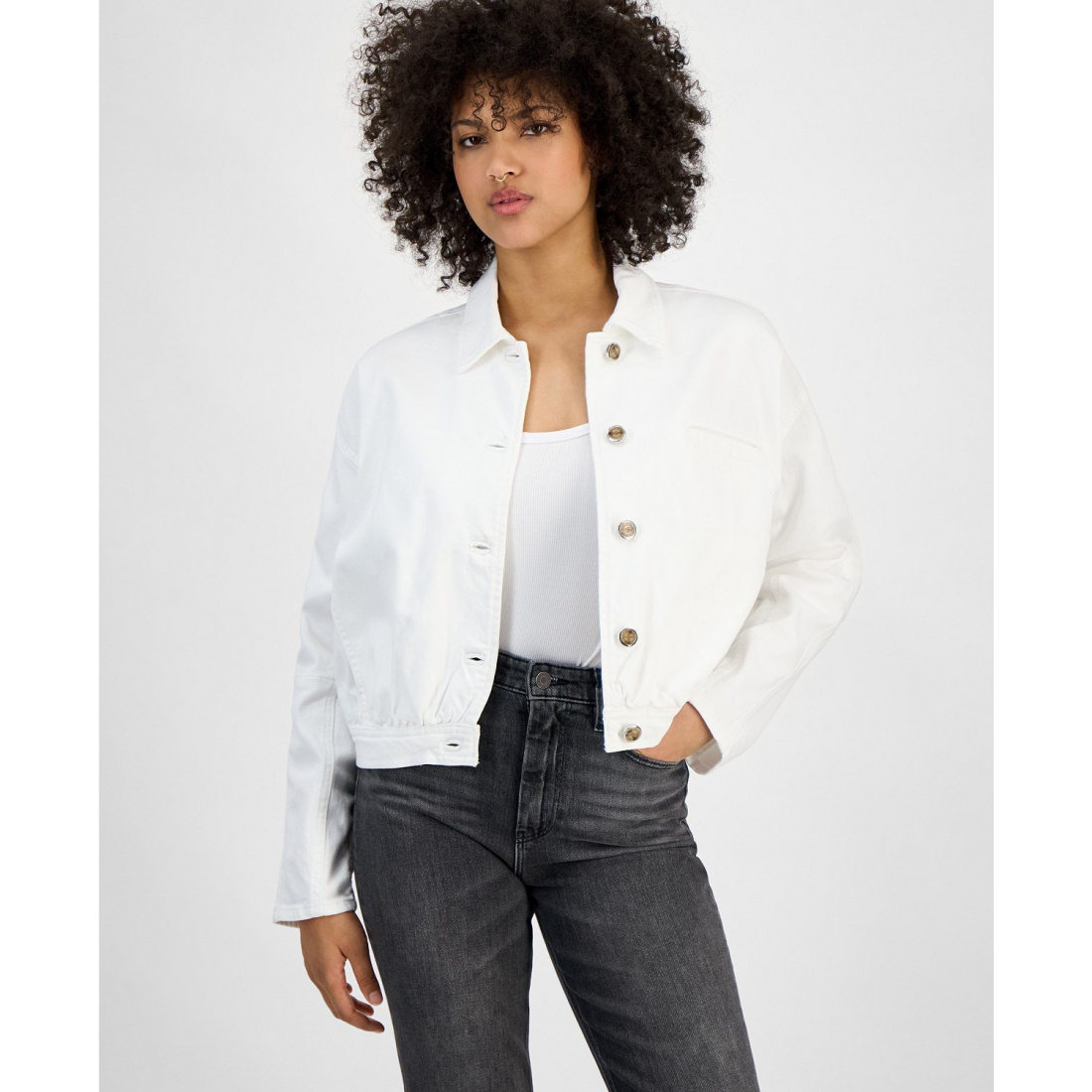 Veste 'Raine Fold-Collar Button-Front' pour Femmes