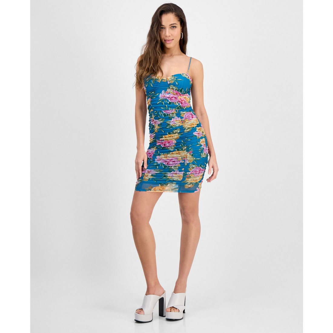  Robe fourreau 'Callie Floral-Print Ruched' pour Femmes