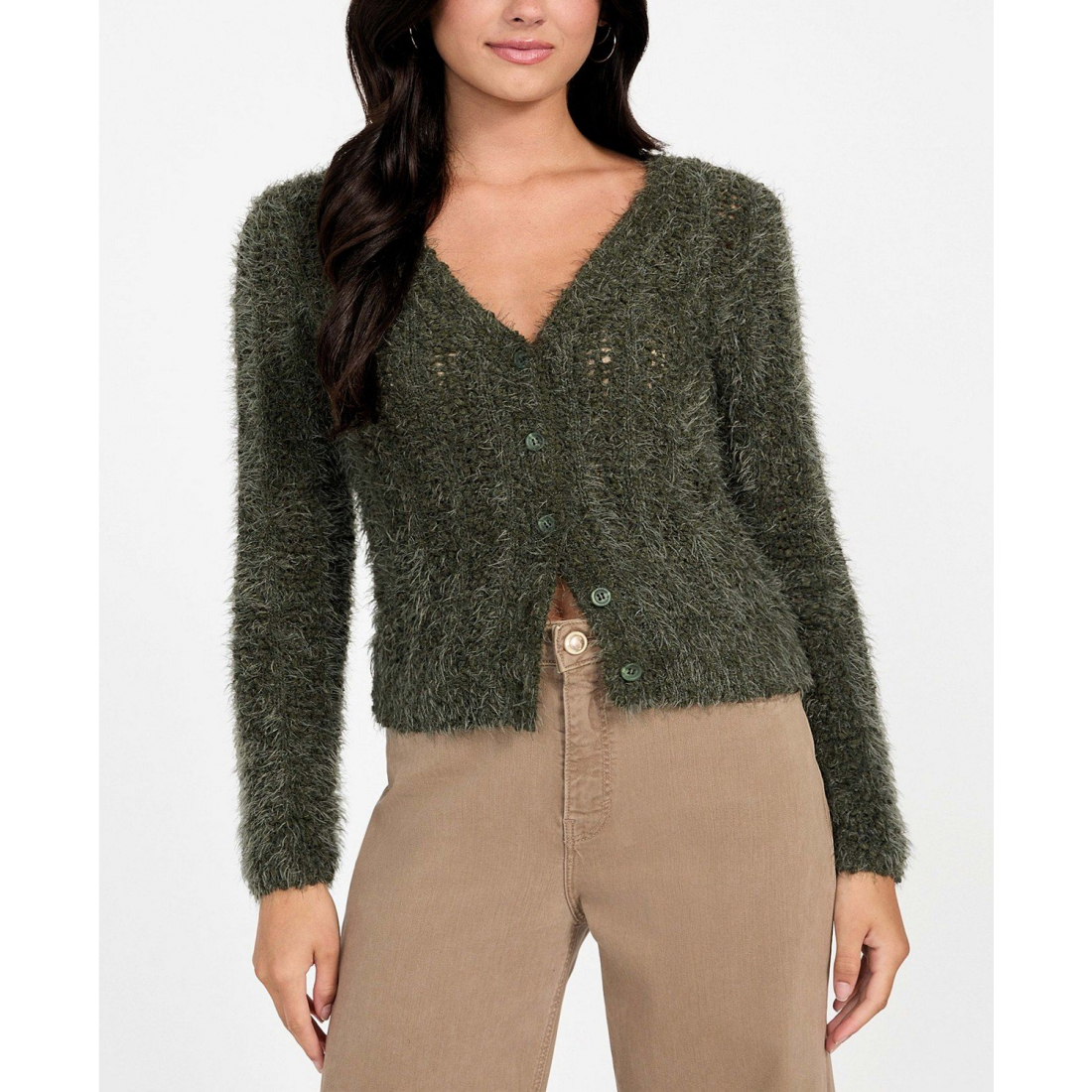 Cardigan 'Bea Open Stitch Long Sleeve sweater' pour Femmes