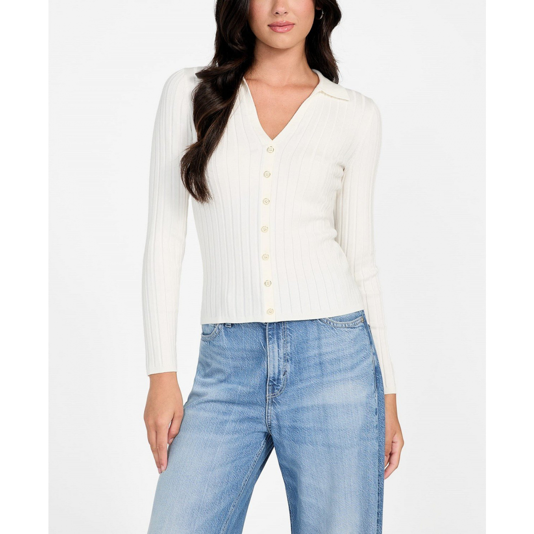 Pull 'Long Sleeve Ribbed Miranda' pour Femmes