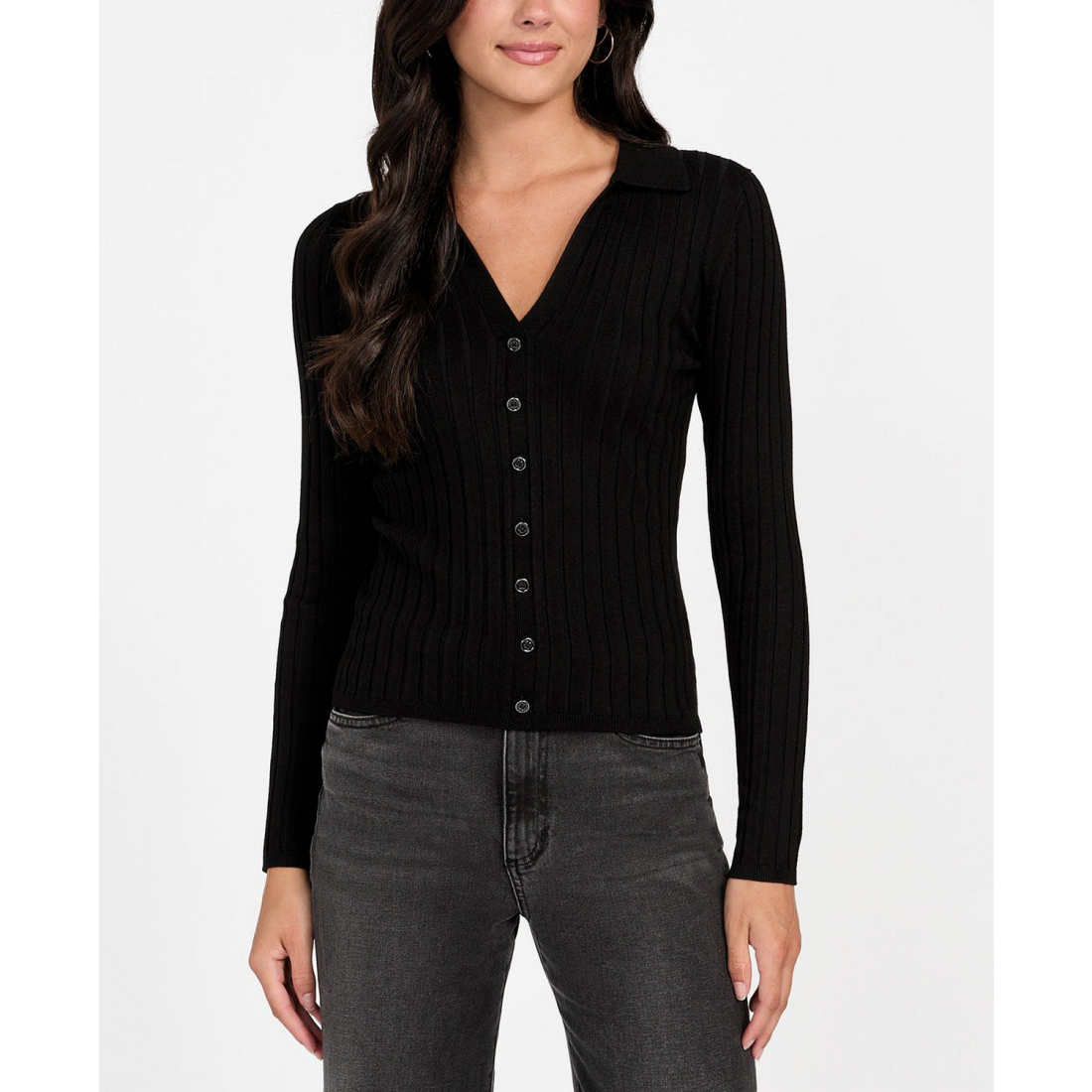 Pull 'Long Sleeve Ribbed Miranda' pour Femmes