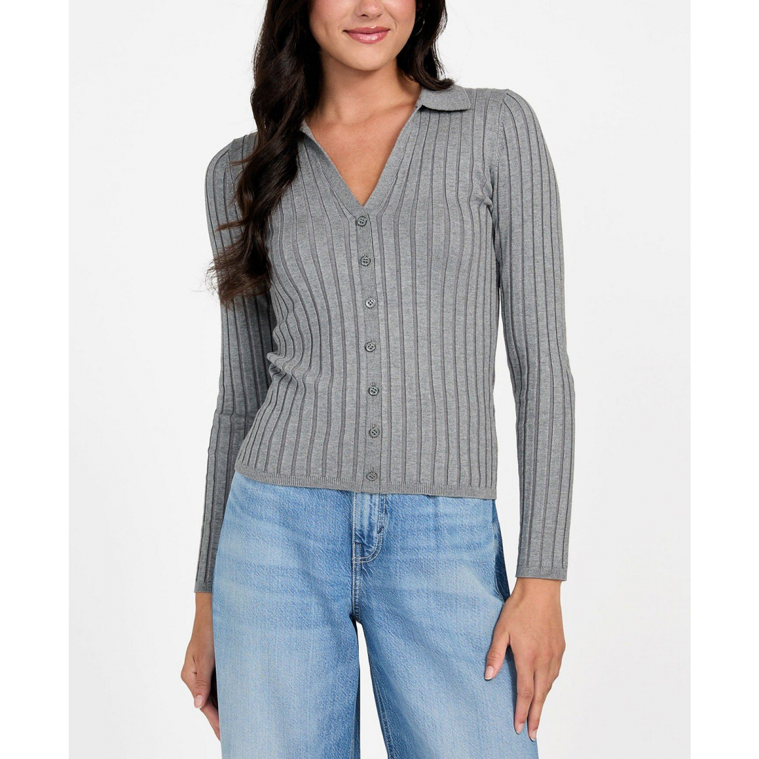 Pull 'Long Sleeve Ribbed Miranda' pour Femmes