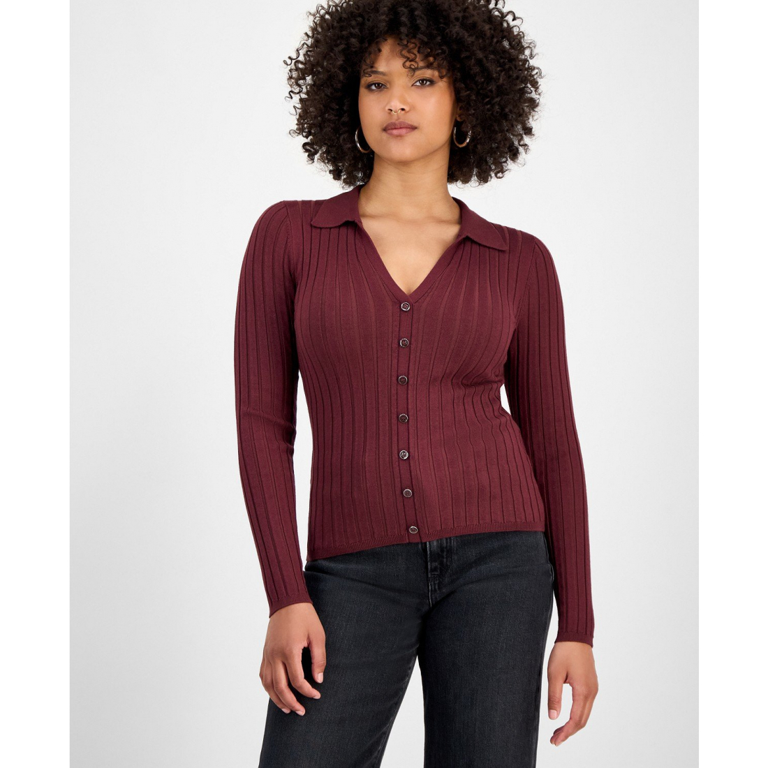 Pull 'Long Sleeve Ribbed Miranda' pour Femmes