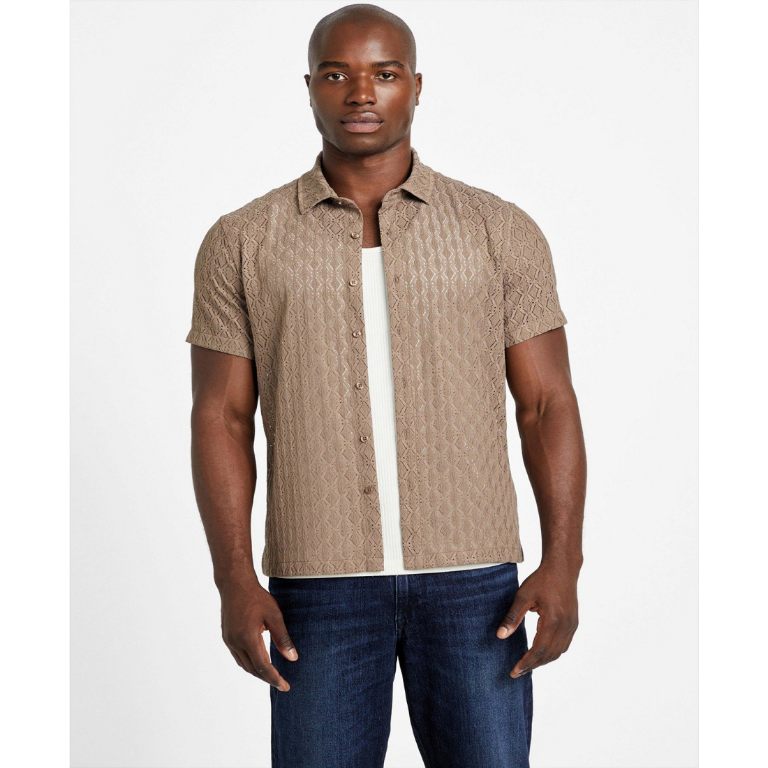 Chemise à manches courtes 'Reeves Woven Button-Up' pour Hommes