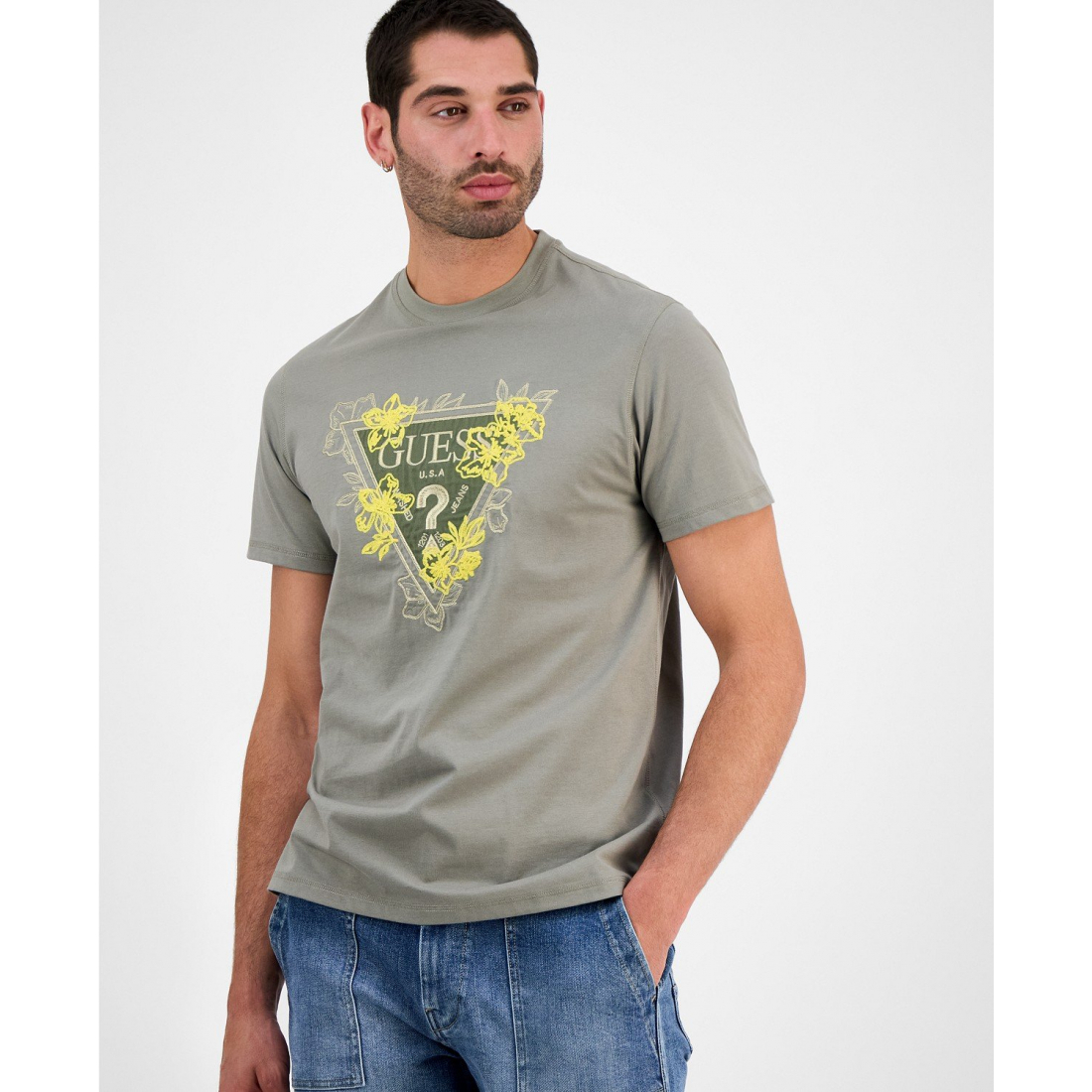 T-shirt 'Flower Triangle Logo Graphic' pour Hommes