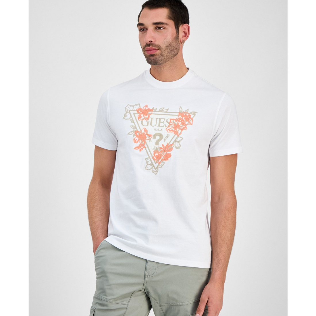 T-shirt 'Flower Triangle Logo Graphic' pour Hommes