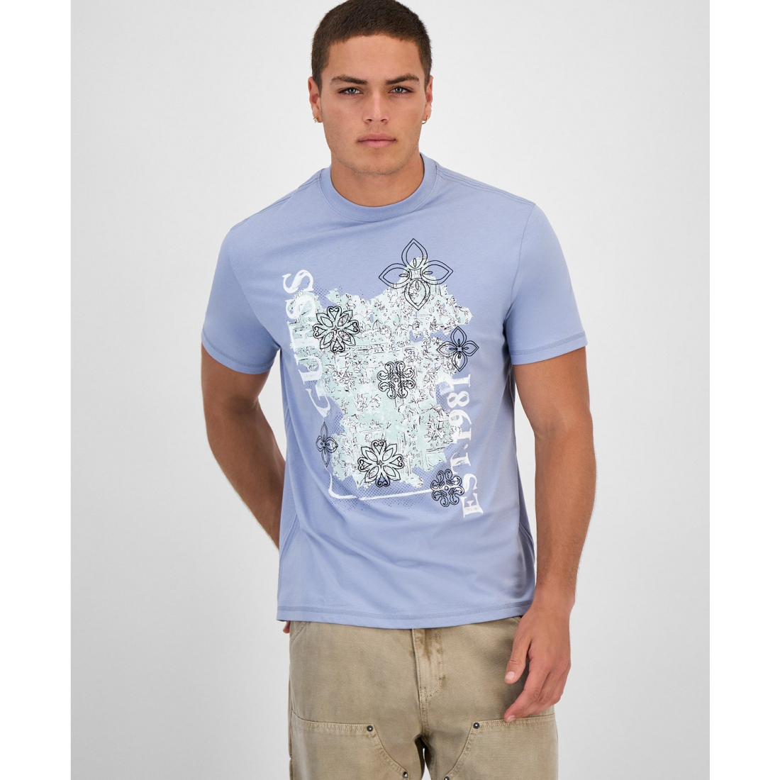 T-shirt 'Faded Flower Logo Graphic' pour Hommes