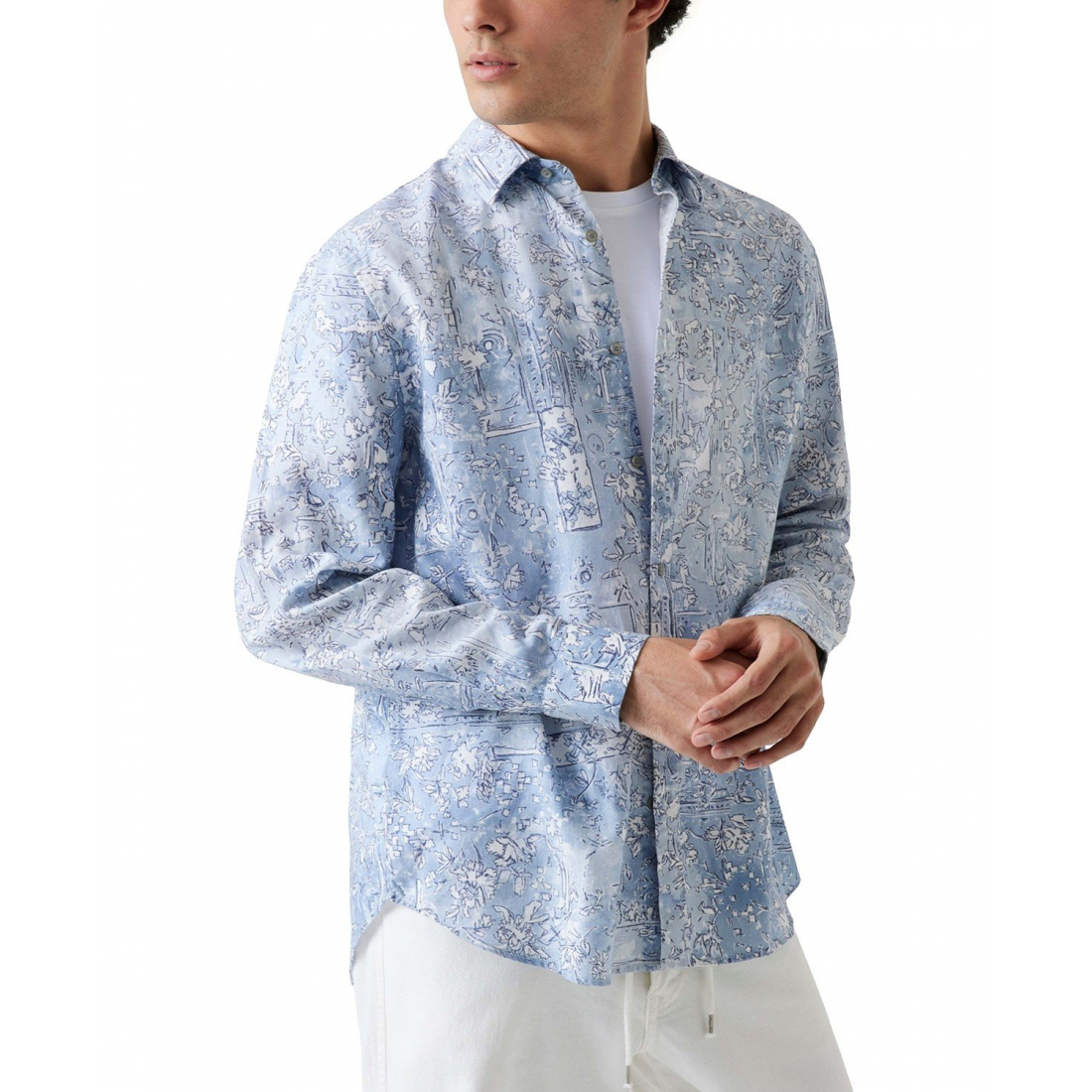 Chemise 'Island-Pattern' pour Hommes