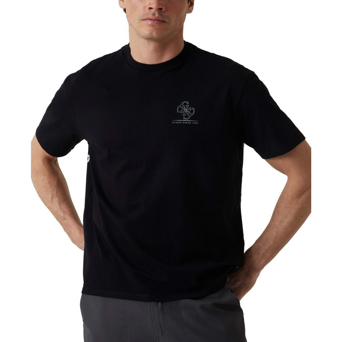 T-shirt 'Distressed Quattro G Relaxed-Fit Graphic' pour Hommes