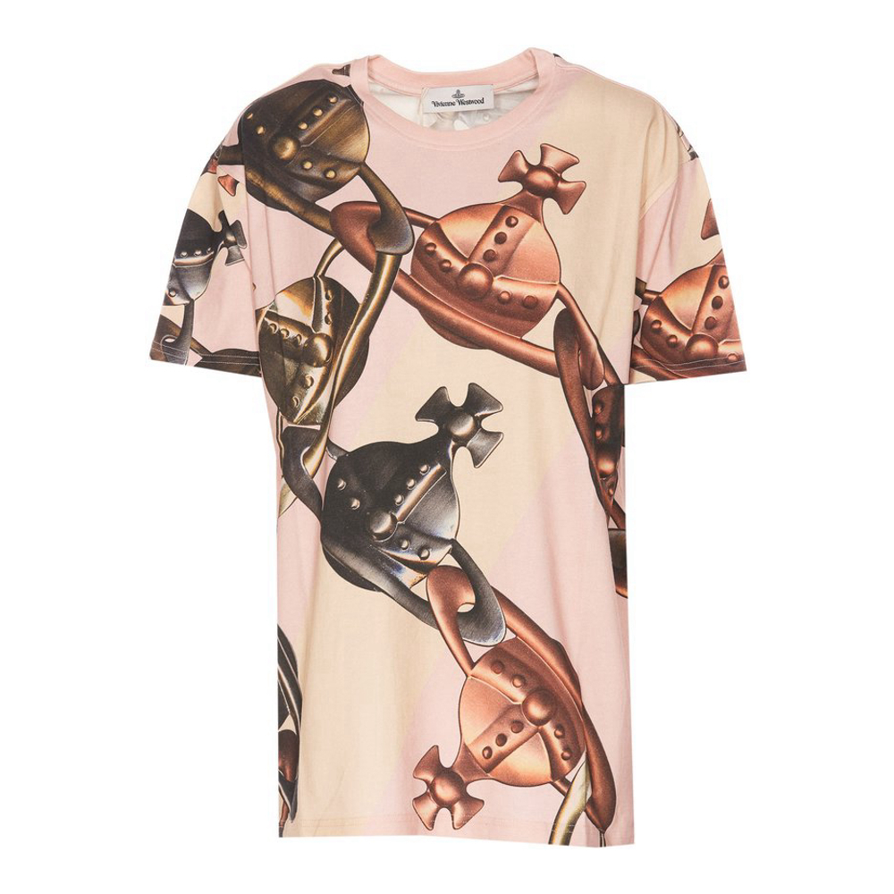 'Orb Chain Printed Crewneck' T-Shirt