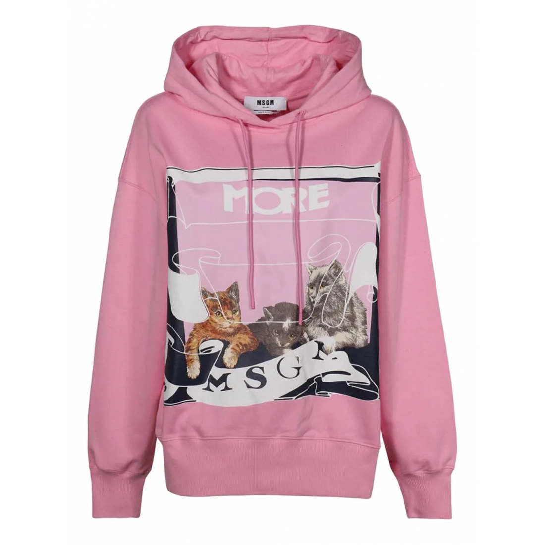 Sweatshirt à capuche  'Cat-Print' pour Femmes