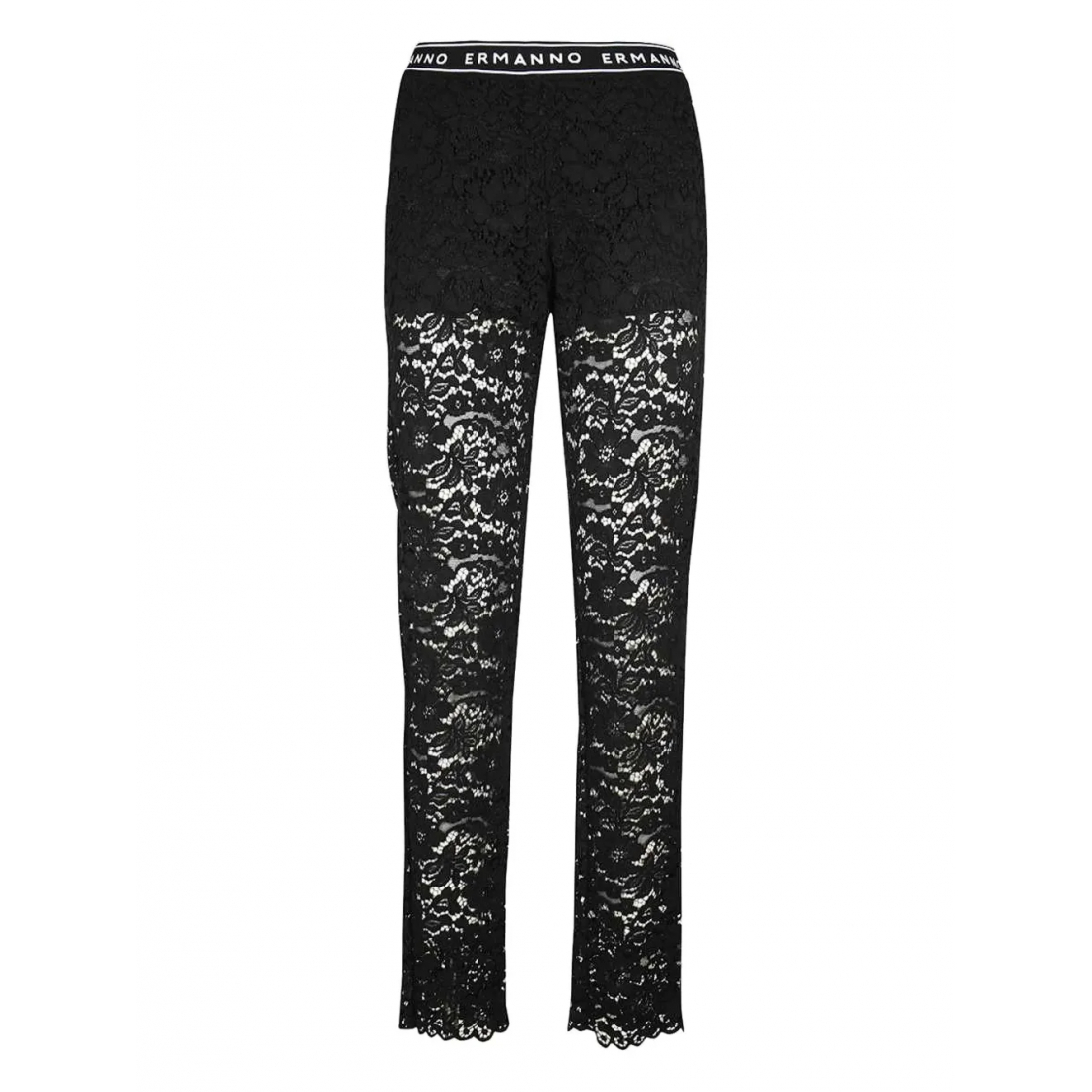 Pantalon 'Elasticated-Waistband Lace' pour Femmes
