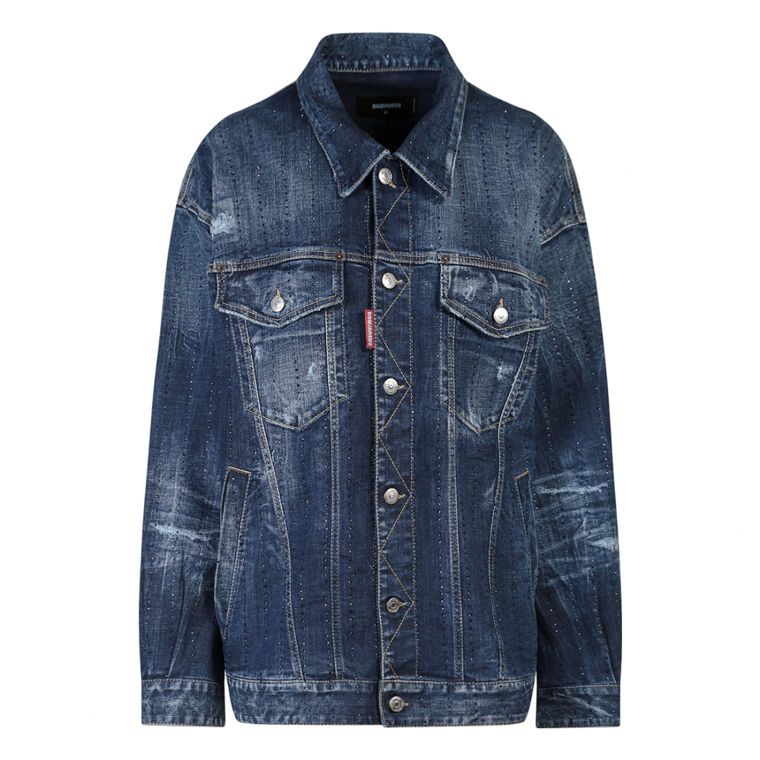 Veste en jeans 'With Rhinestone Embellishment' pour Femmes