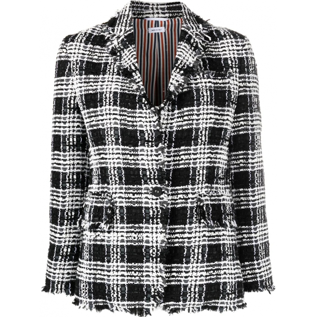 Veste 'Check-Pattern Tweed' pour Femmes