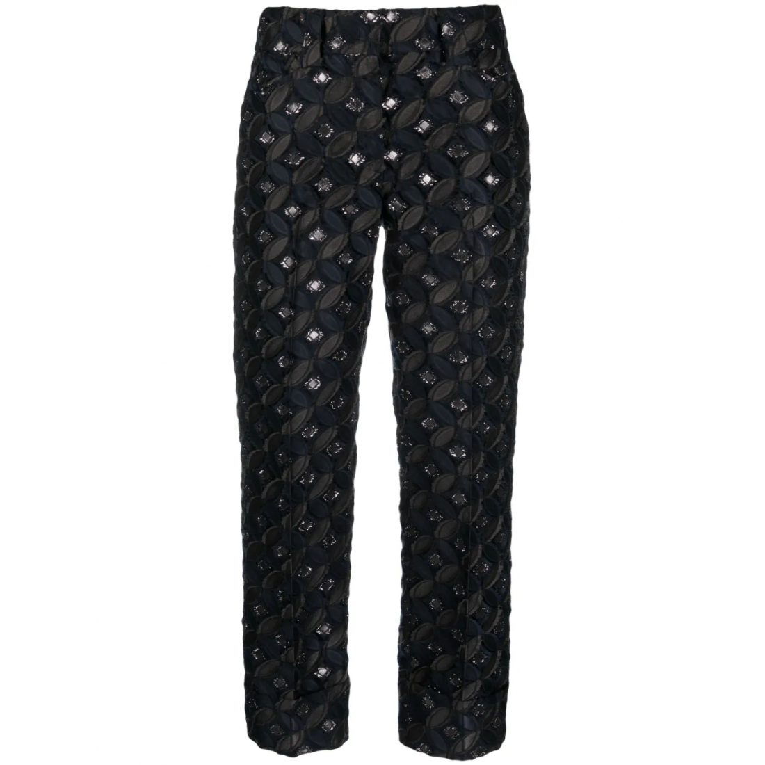 Pantalon 'Patterned-Jacquard Cropped' pour Femmes