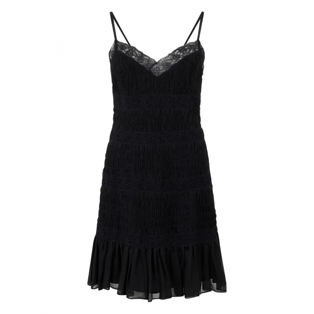 Robe 'Lace-Trim Ruffled' pour Femmes