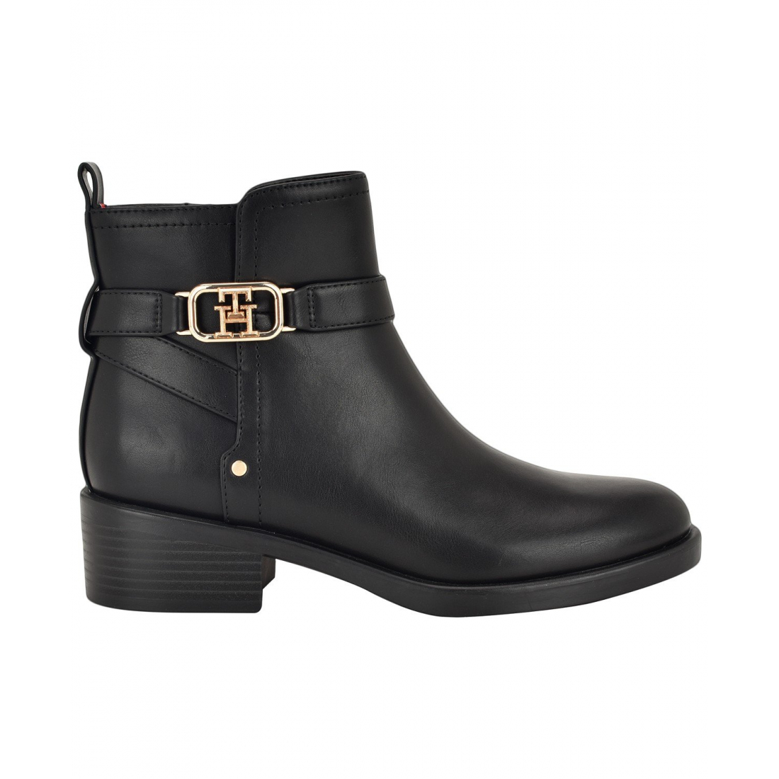 'Ivaide Logo Strap Block Heel Booties' pour Femmes