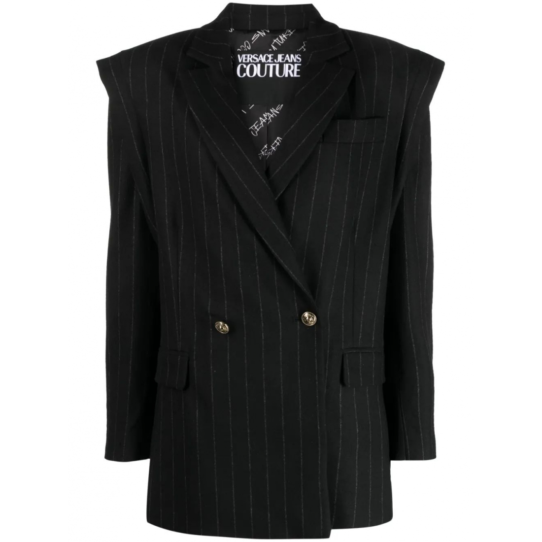 Blazer 'Pinstriped Double-Breasted' pour Femmes