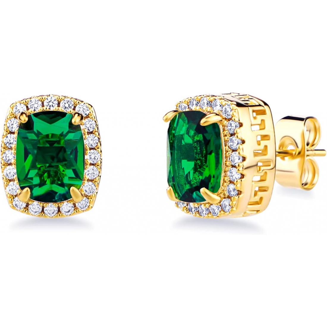 Boucles d'oreilles 'Emerald Cut  Stud' pour Femmes