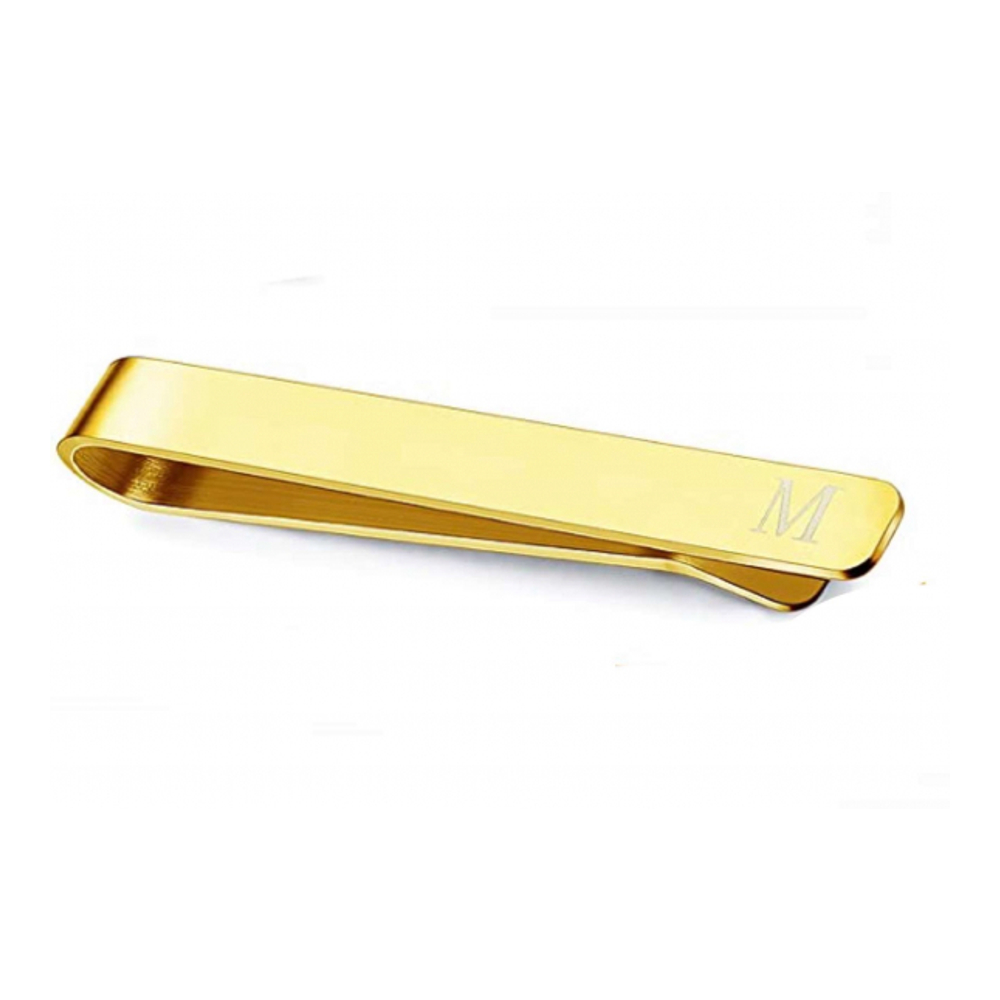 Men's 'Plated M Initial Tie Bar' Tie Clip
