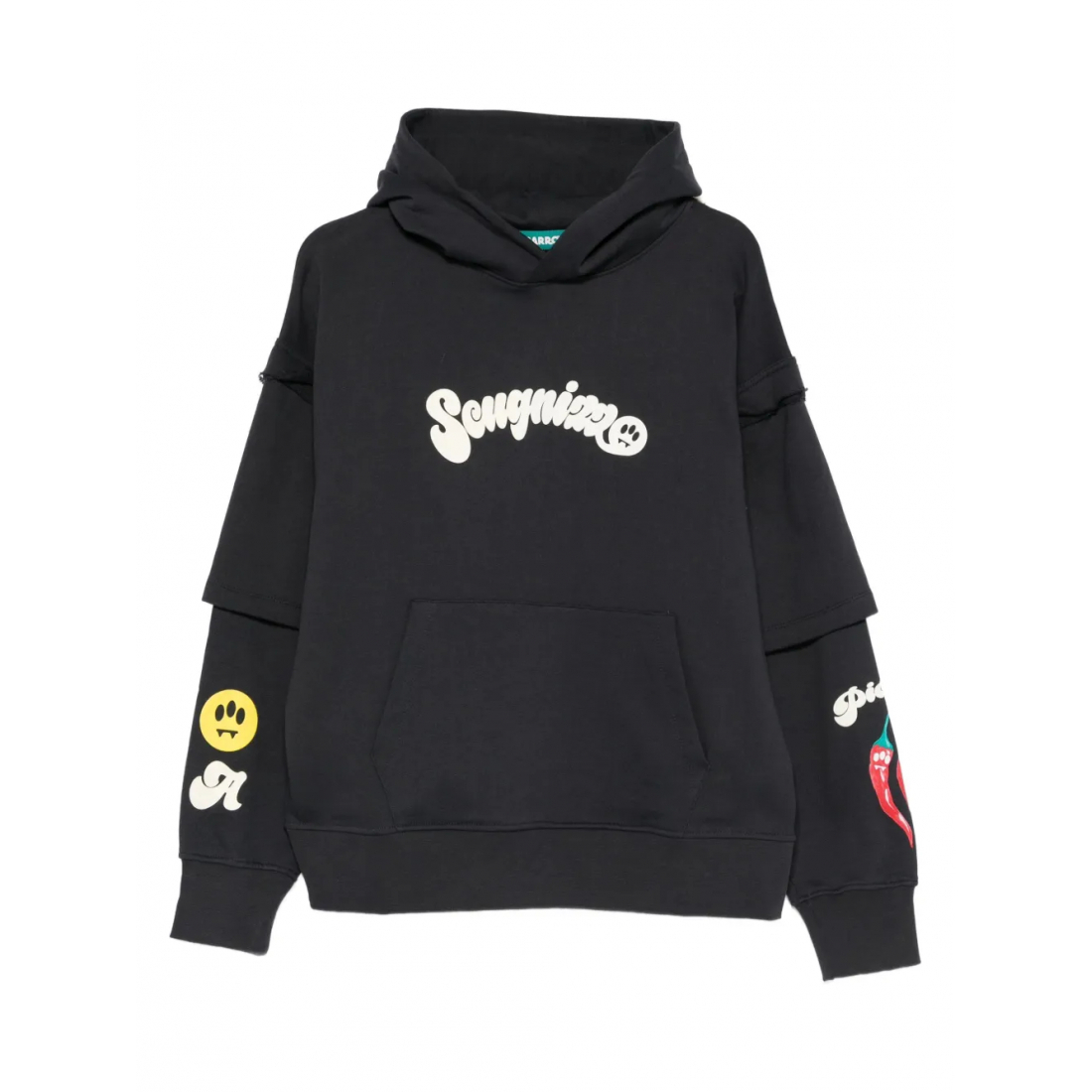 Men's 'Graphic-Print Layered' Hoodie