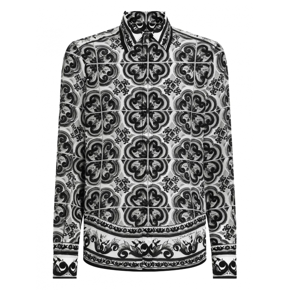 Men's 'Majolica-Print Button-Up' Shirt