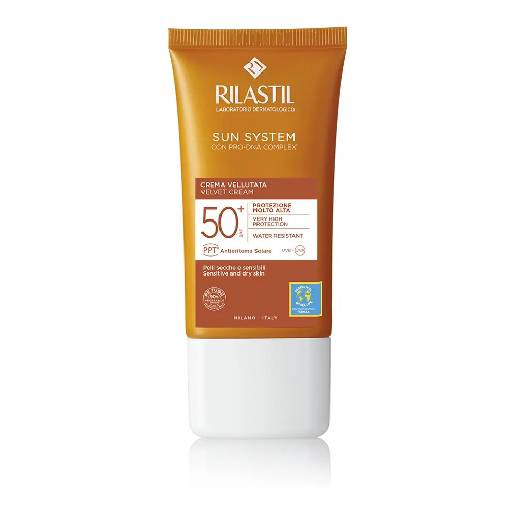 Crème solaire pour le visage 'Sun System Velvet SPF50+' - 50 ml