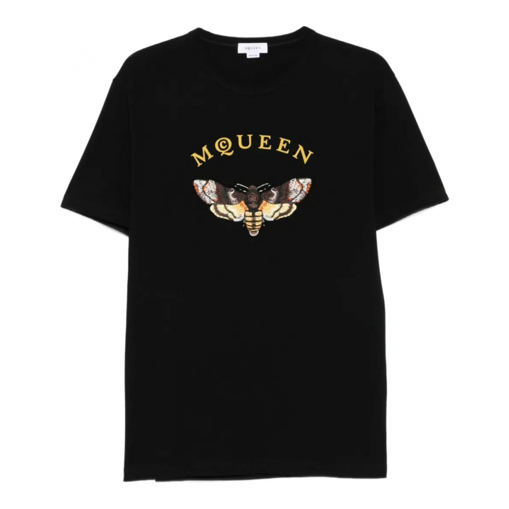 T-shirt 'Moth-Embroidered' pour Hommes