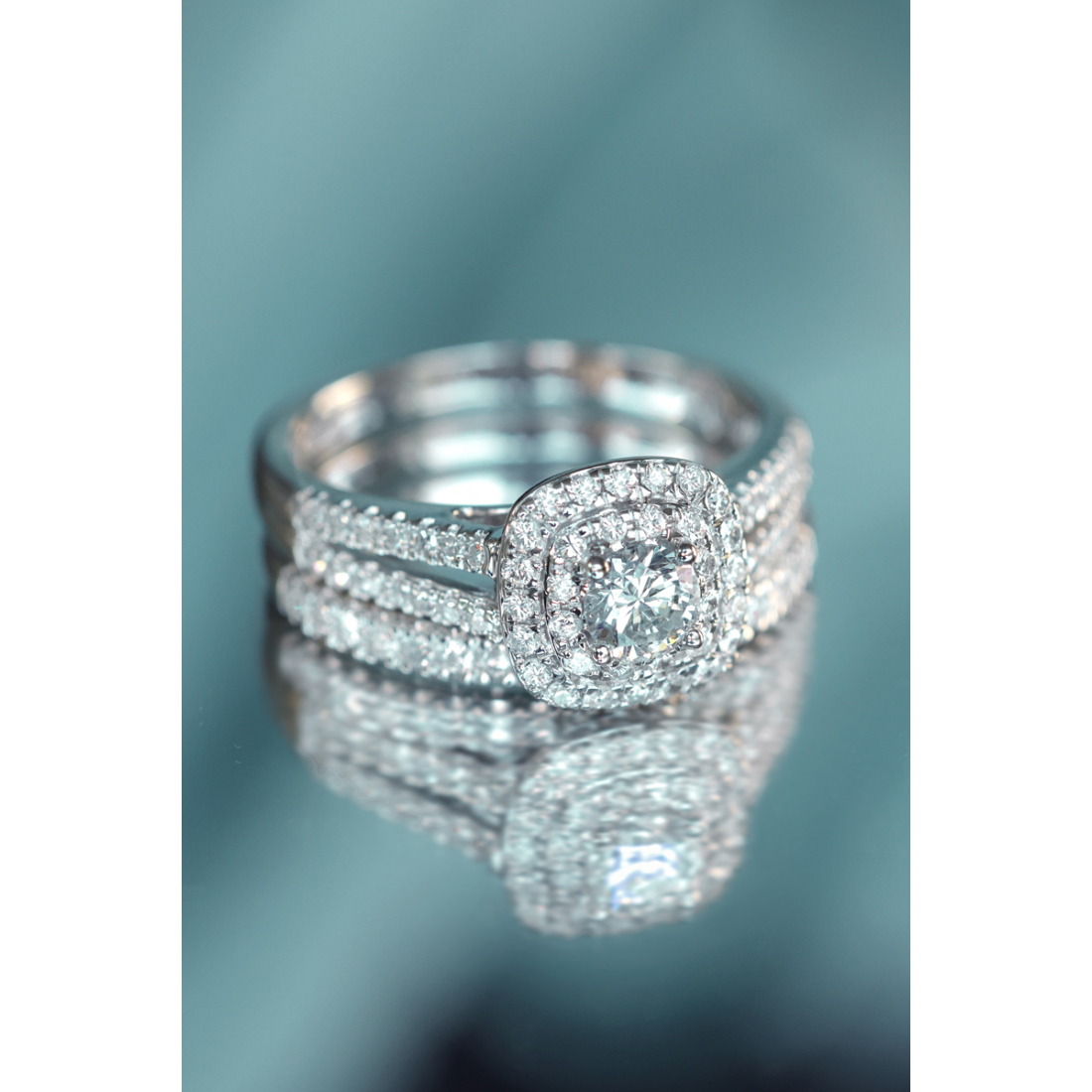 Bague 'Carré Passion' pour Femmes