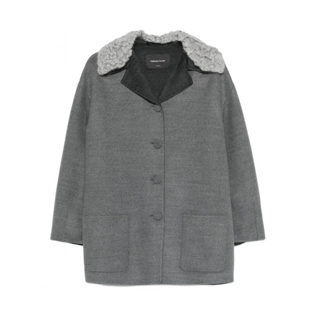 Veste 'Cable-Trimmed' pour Femmes