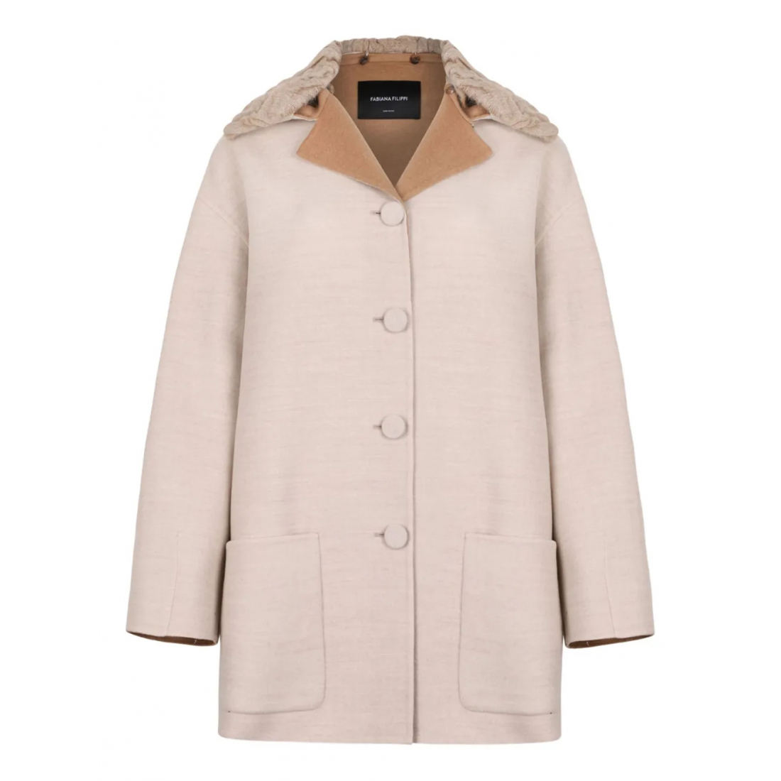 Manteau 'Buttoned Patch-Pocket' pour Femmes