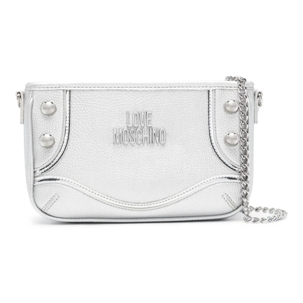 Women's 'Logo-Lettering Metallic' Shoulder Bag