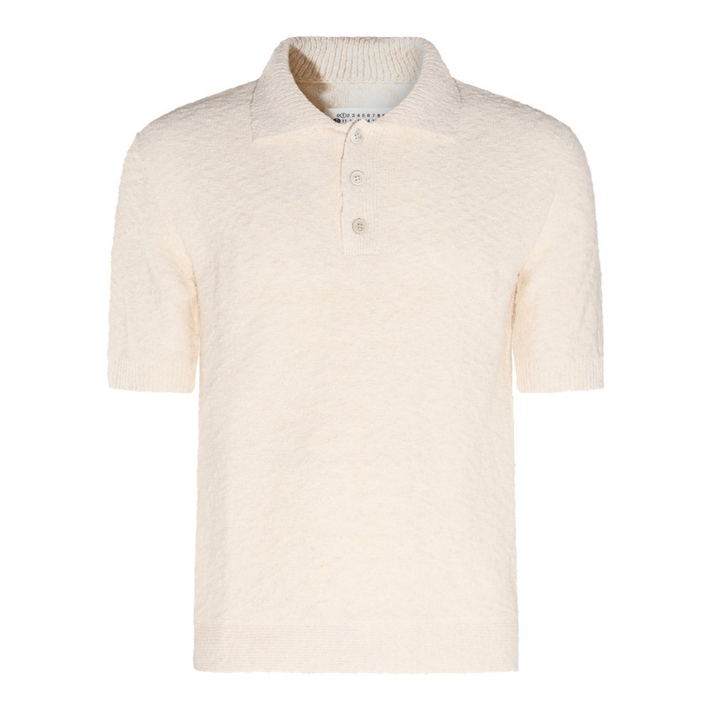 'Short-Sleeved Knitted' Polohemd für Damen