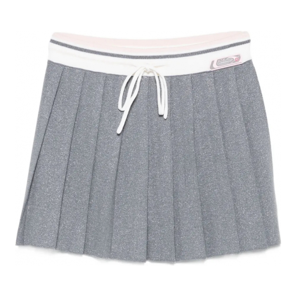 Women's 'Pleated Drawstring' Mini Skirt
