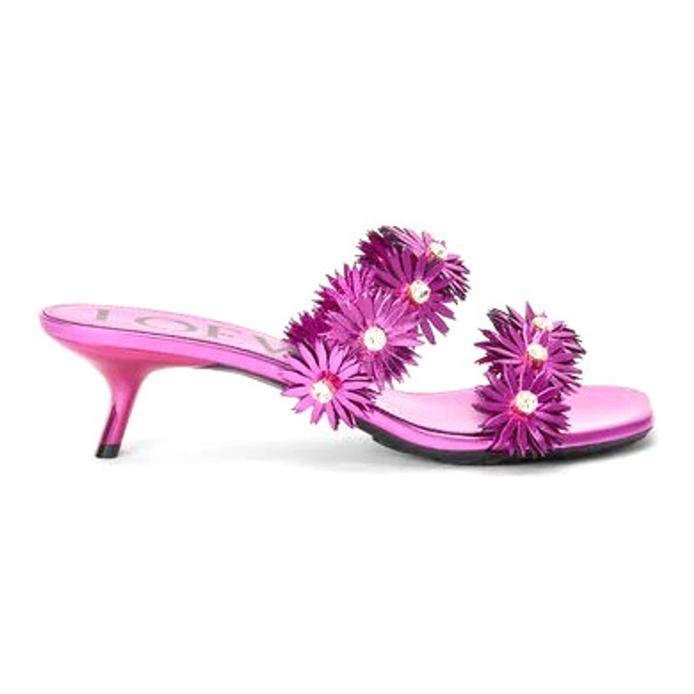 Women's 'Petal Flower' High Heel Mules
