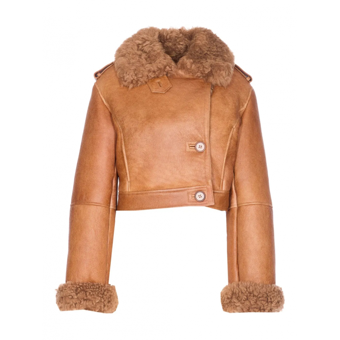 Veste 'Shearling-Collared' pour Femmes