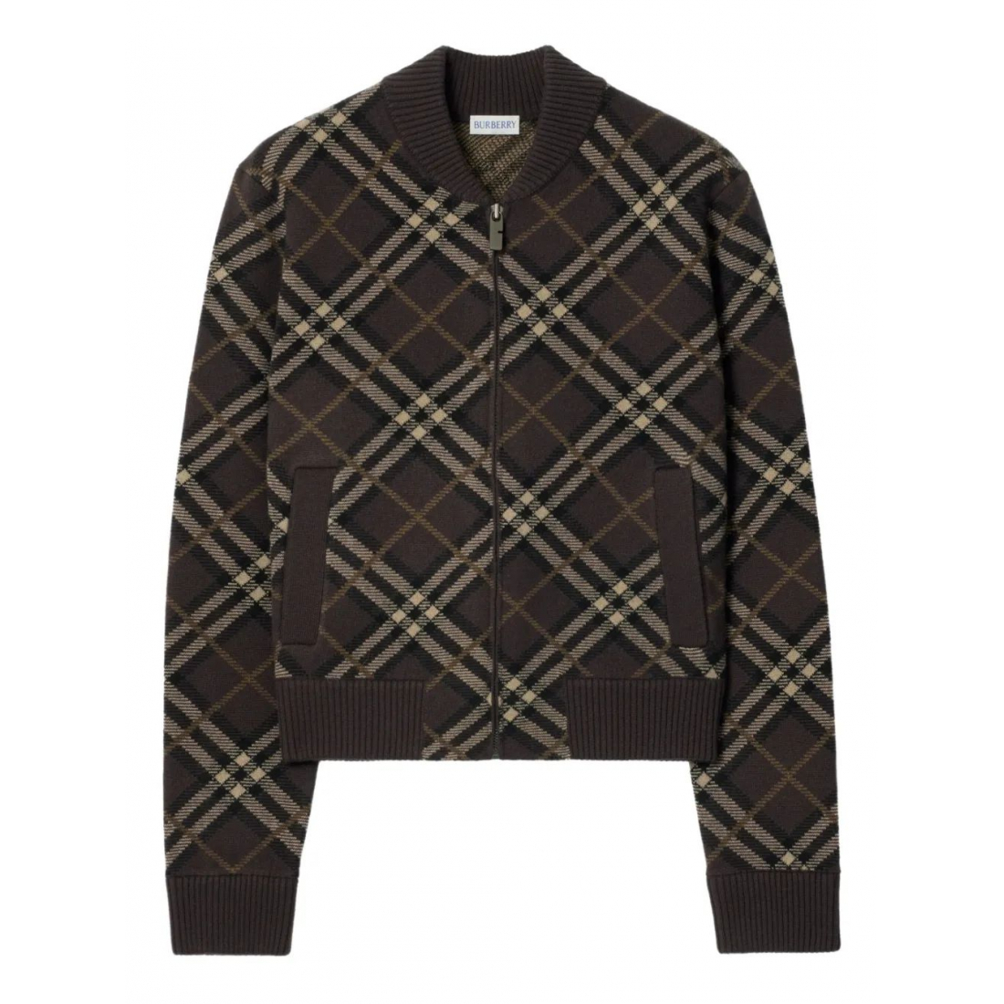 Blouson bomber 'Check Zip-Up' pour Femmes