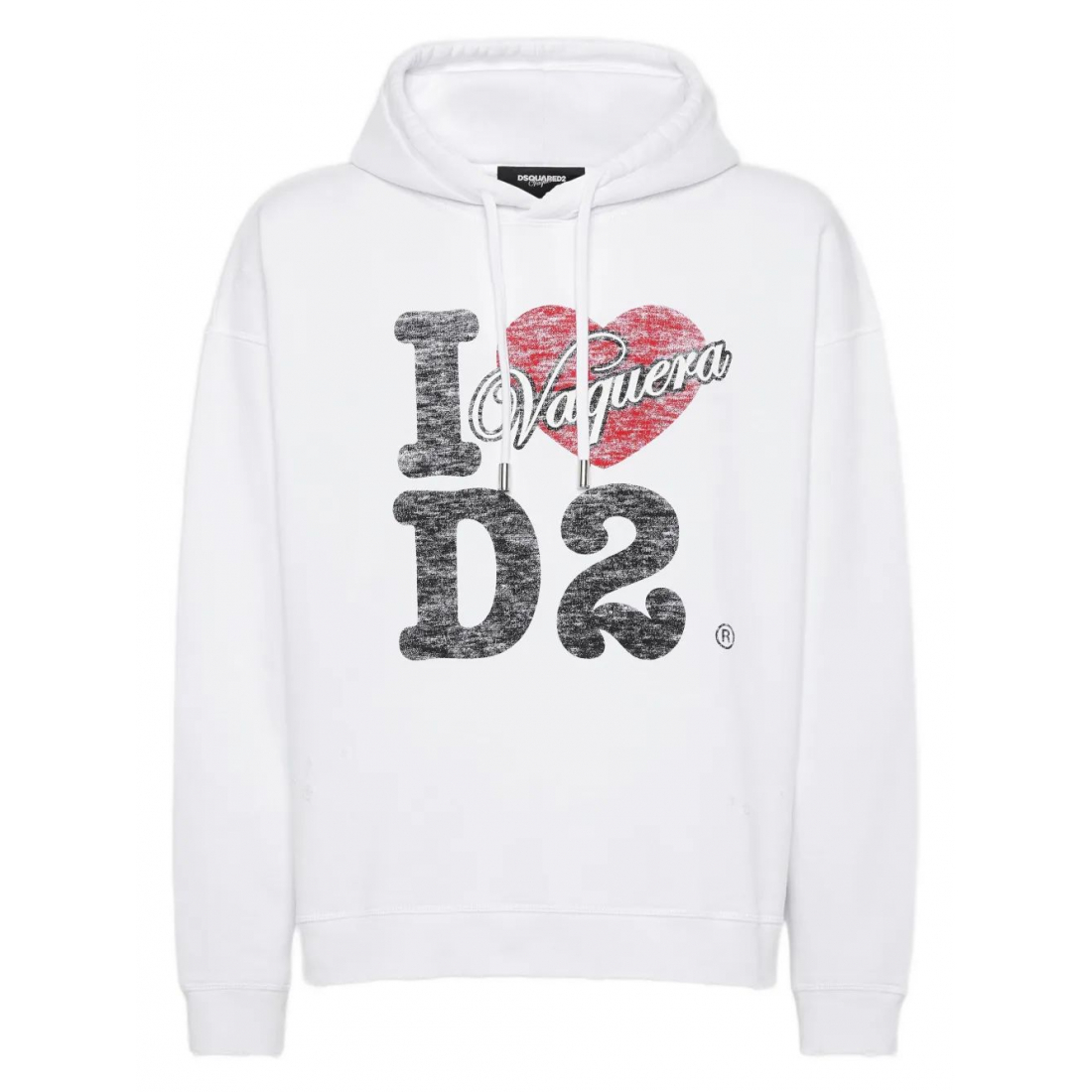 Sweatshirt à capuche  'Vaquera Destroyed Relax-Fit' pour Hommes