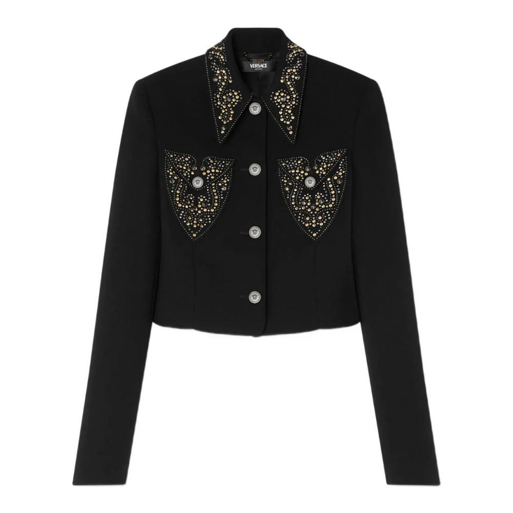 Veste 'Embellished-Pocket' pour Femmes