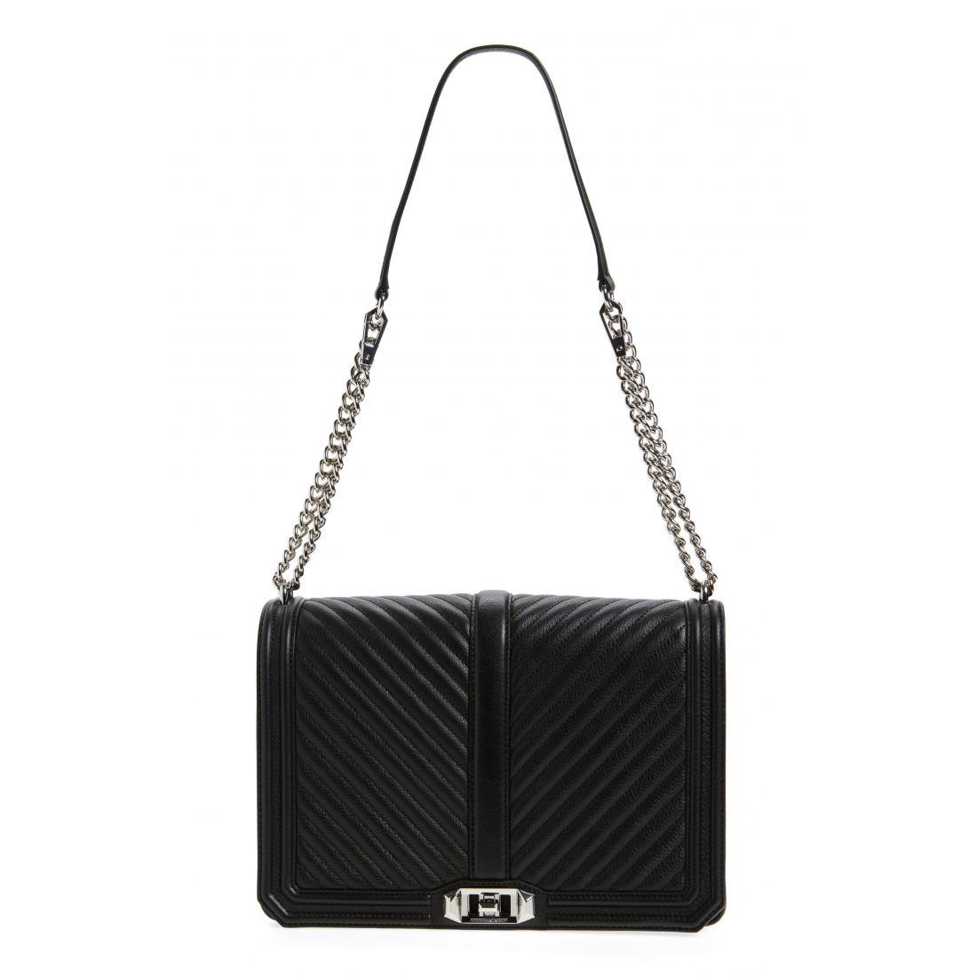 Women's 'Chevron Quilted Jumbo Love' Crossbody Bag