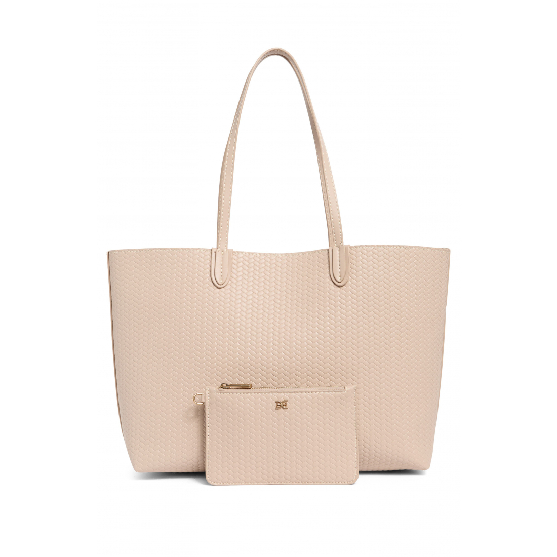 Women's 'Eva Large Woven & Pouch' Tote Bag
