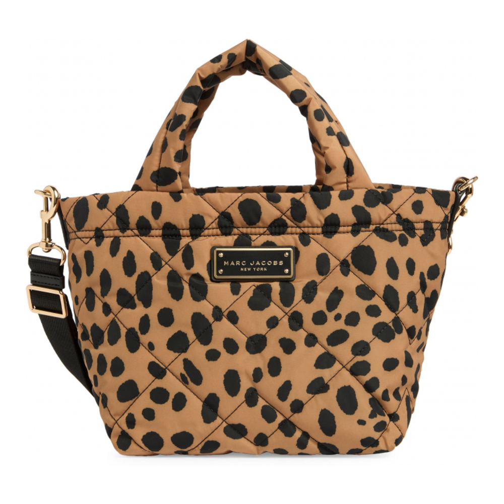 Women's 'Mini Cheetah Print Quilted' Tote Bag