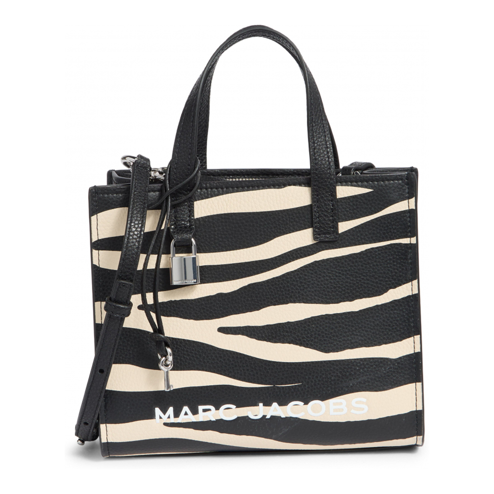 Women's 'Mini Zebra Print Bold Grind' Tote Bag
