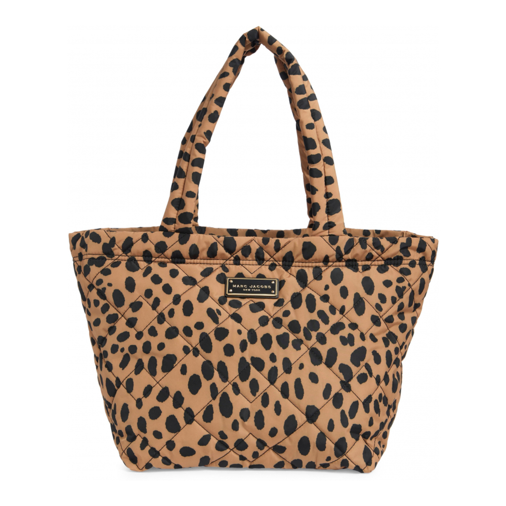 Women's 'Medium Cheetah Print Quilted' Tote Bag