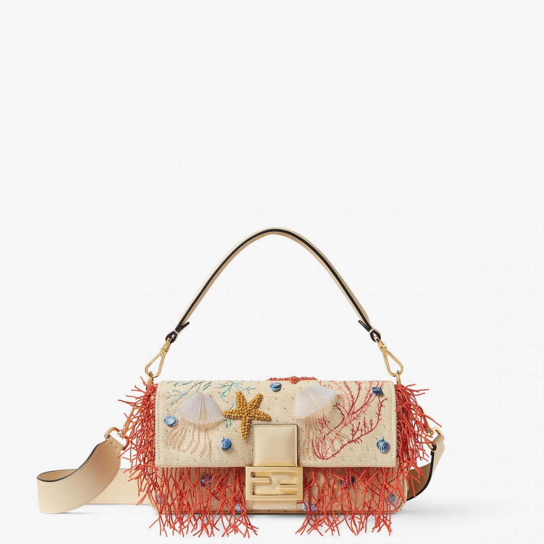 Women's 'Sea Garden' Baguette Bag
