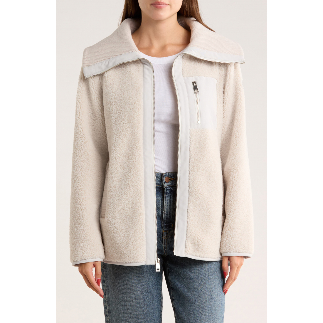 Manteau 'Zip Fleece' pour Femmes