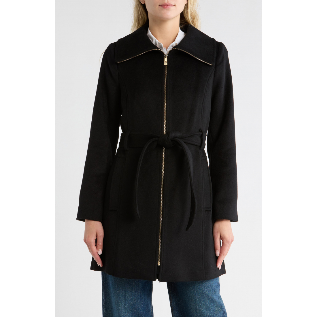 'Full Zip Long' Mantel für Damen