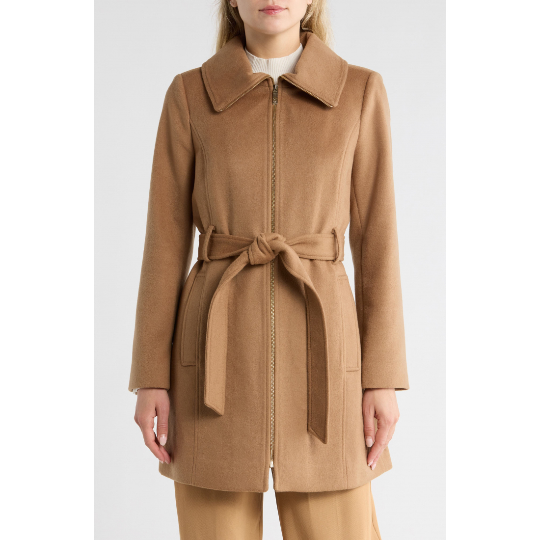 'Full Zip Long' Mantel für Damen