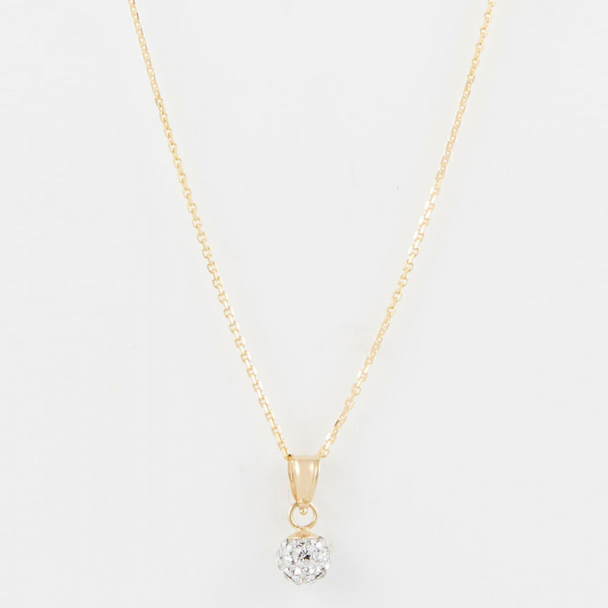 Pendentif sur chaine 'Bulle De Crystal' pour Femmes