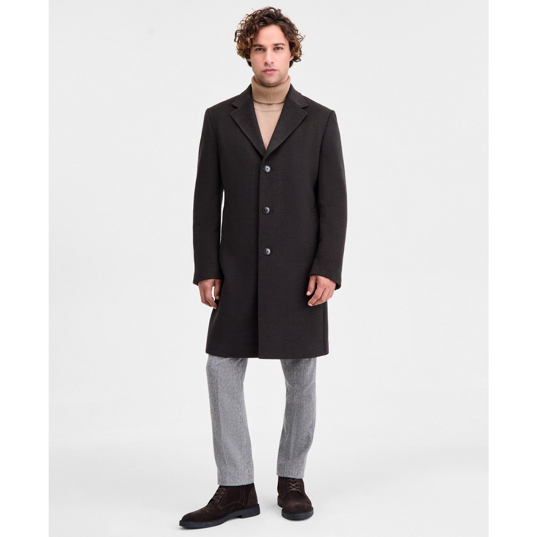 Manteau 'Classic-Fit Herringbone' pour Hommes
